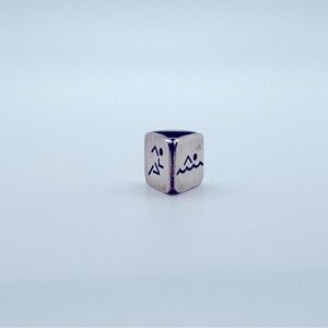 Triathlon Swim Bike Run 3-Sided Charm Bead 12.4g Pandora-Style Silver Tone